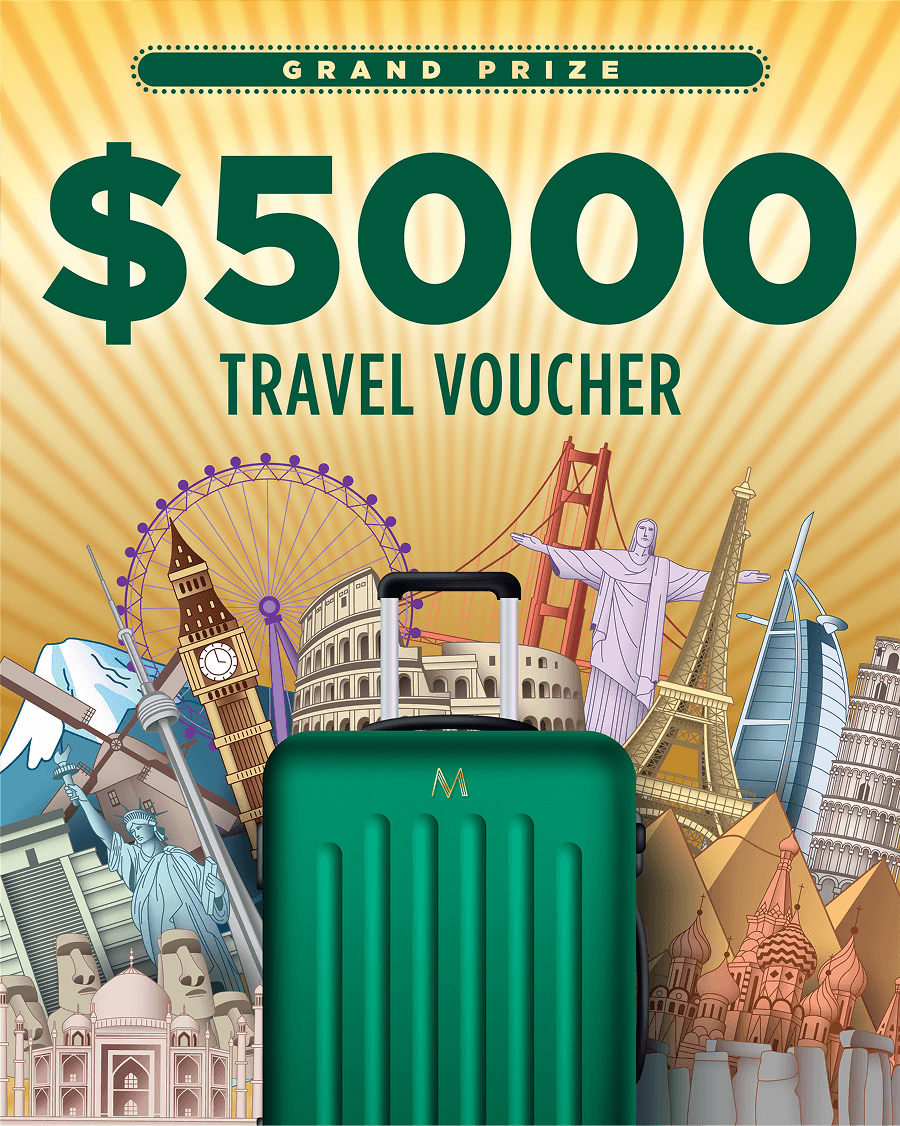 Grand Prize $5000 Travel Voucher