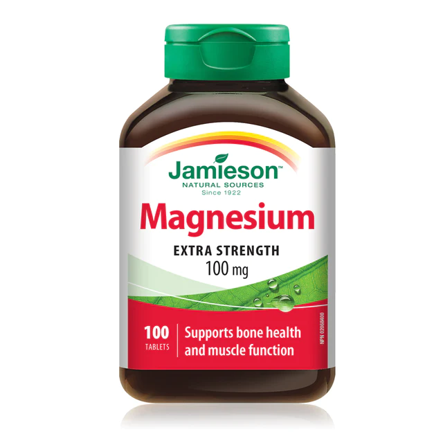 Jamieson Magnesium 100 mg (100 tablets)