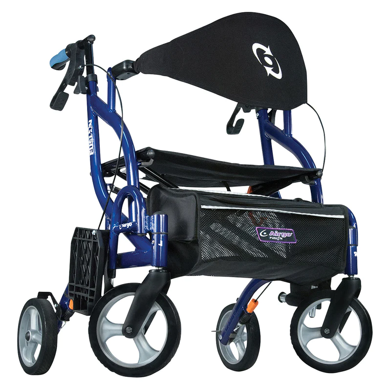 Airgo Fusion F20 Side-Folding Rollator & Transport Chair