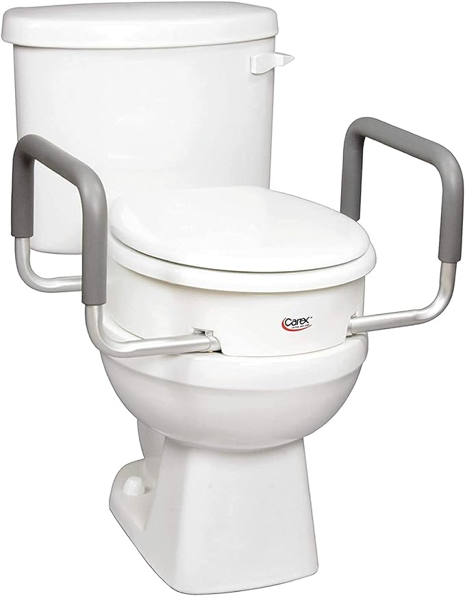 Raised Toilet Seat 3.5" w/ arms - Drive/Carex
