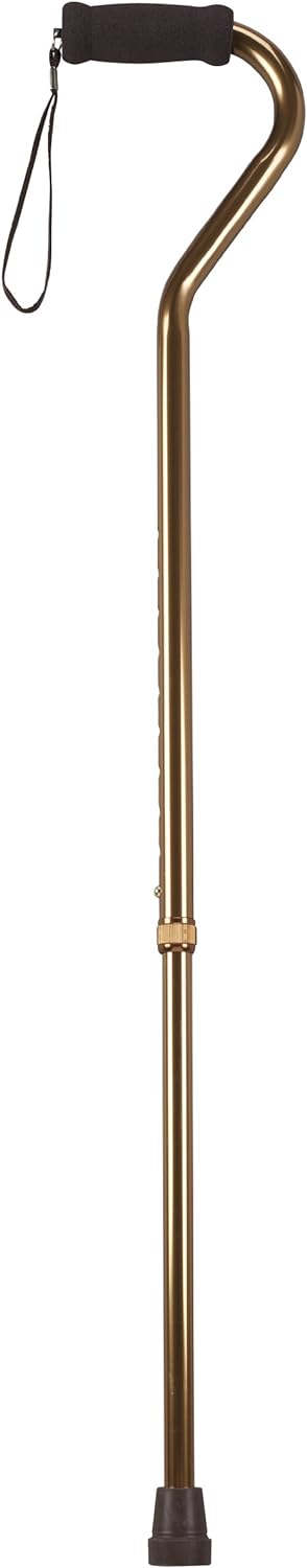 Drive Offset Handle Cane in Bronze