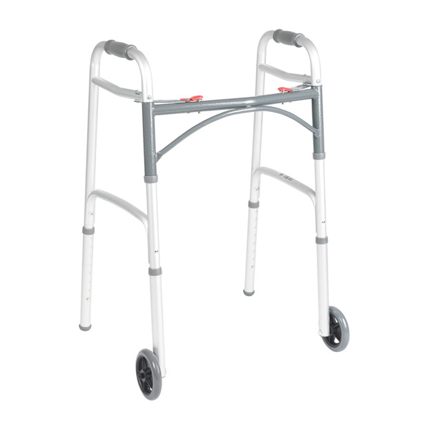 Drive Adult Aluminum Folding Walker with wheels