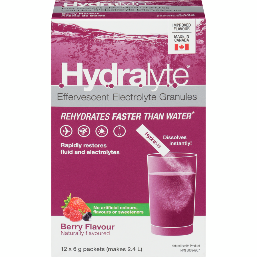 Hydralyte Effervescent Granule Sticks (12 sachets)
